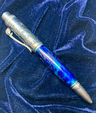 Load image into Gallery viewer, Blue Swirl Police Click Ballpoint Pen
