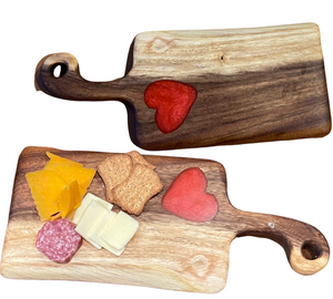 Handle Board with Red Heart Inlay